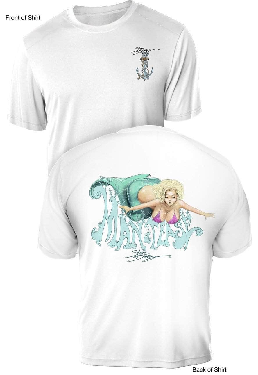 Man-A-Tease - UV Sun Protection Shirt - 100% Polyester - Short Sleeve UPF 50